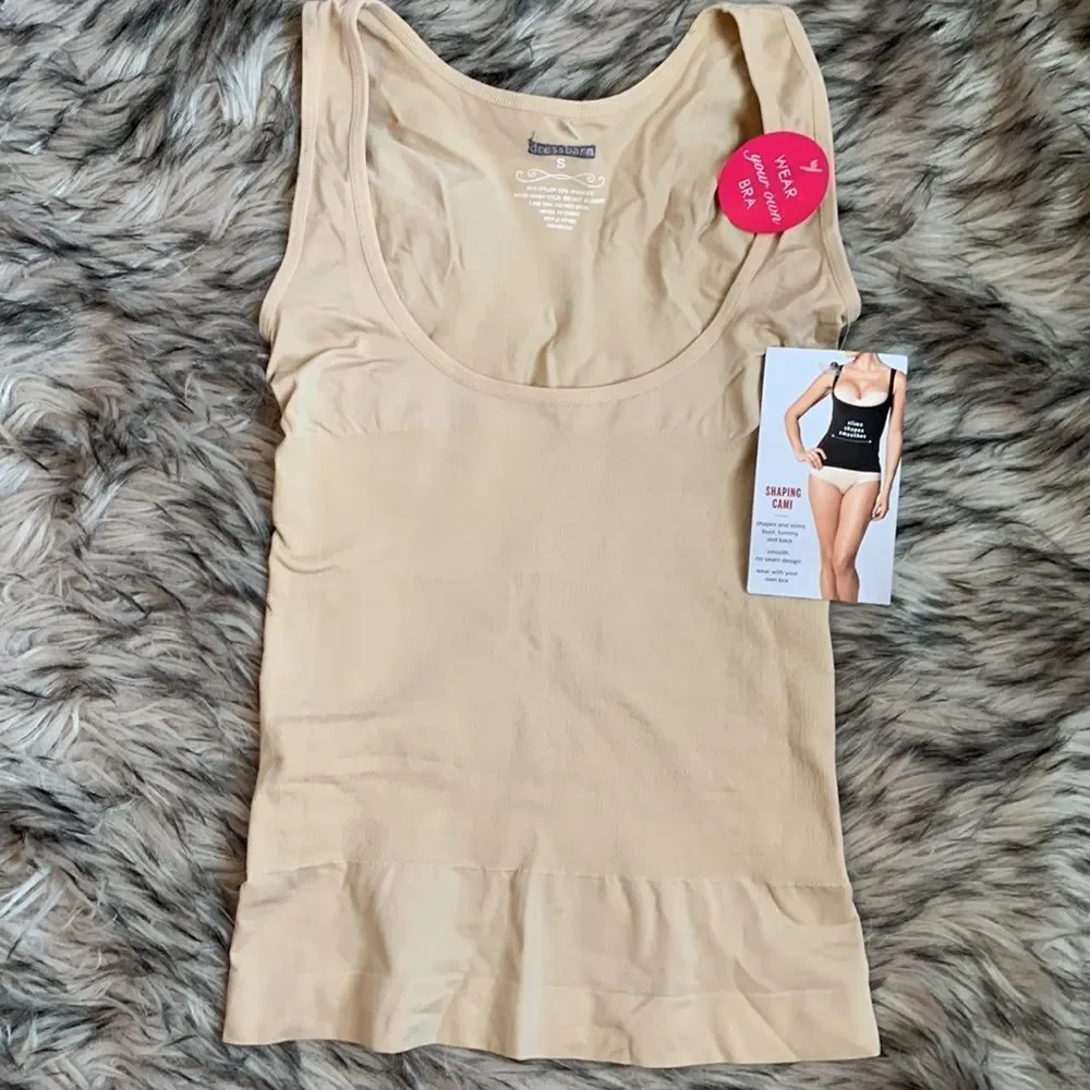 Dress Barn Shaping Cami Tank Top Smooth Seamless S Nude